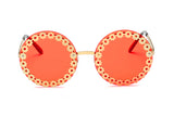 S3013 - Women Funky Hipster Round Fashion Sunglasses - Iris Fashion Inc. | Wholesale Sunglasses and Glasses