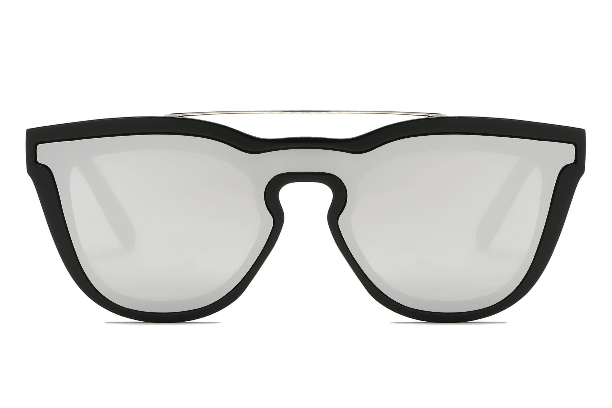 S2064 - Unisex Fashion Brow-Bar Round Sunglasses - Iris Fashion Inc. | Wholesale Sunglasses and Glasses