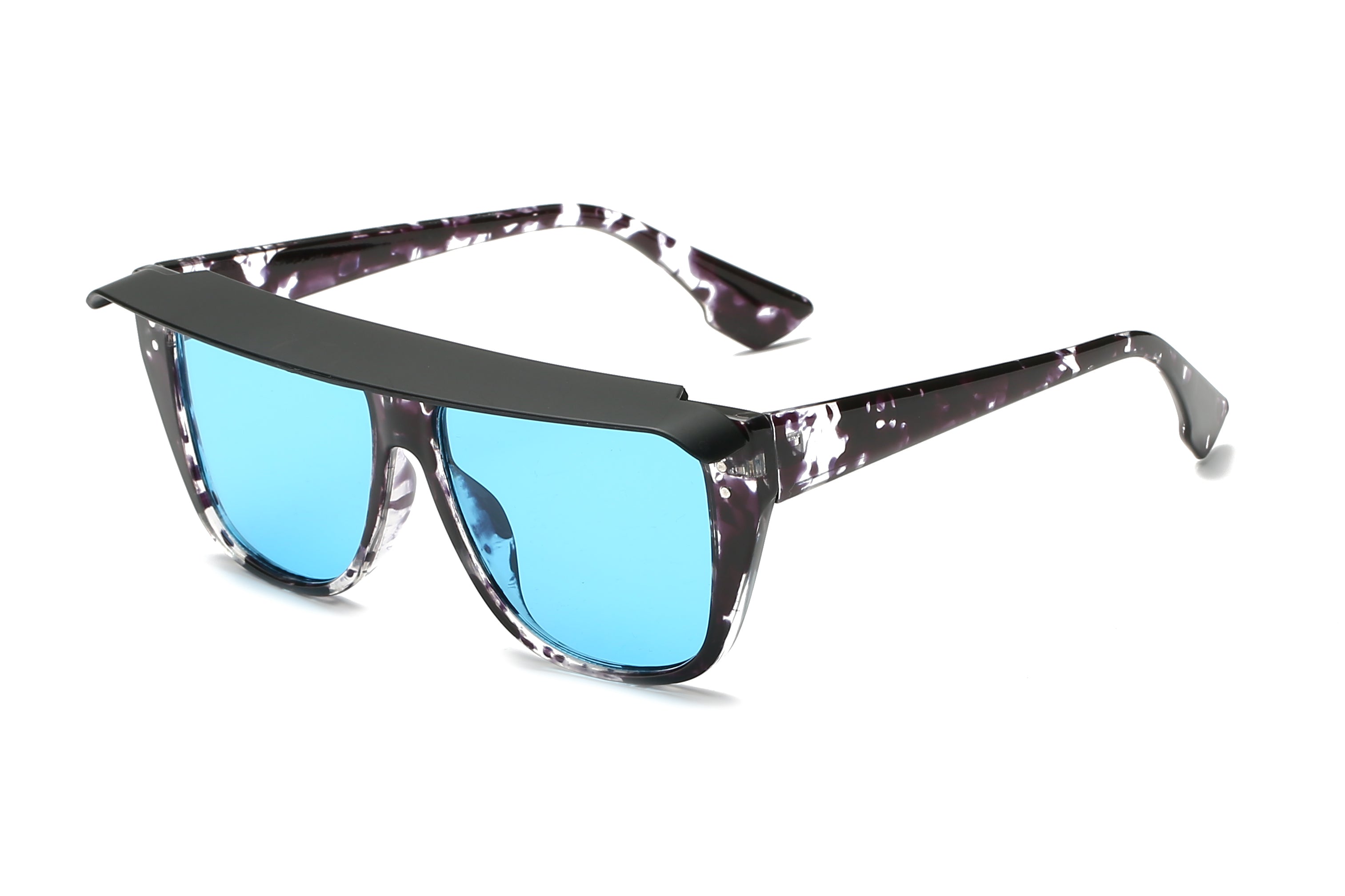 S1097 - Retro Vintage Shield Square Fashion Sunglasses - Iris Fashion Inc. | Wholesale Sunglasses and Glasses