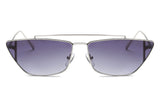 S3008 - Women Metal Retro Flat Lens Rectangular Sunglasses - Iris Fashion Inc. | Wholesale Sunglasses and Glasses