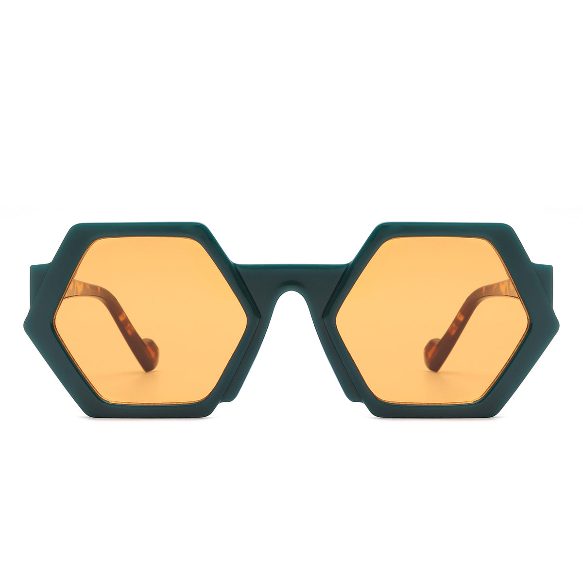 HS1209 - Geometric Round Irregular Tinted Fashion Wholesale Sunglasses