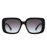 S2118 - Square Chic Flat Top Tinted Women Fashion Sunglasses