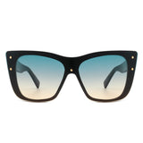 HS2104 - Women Retro Square Tinted Cat Eye Fashion Sunglasses