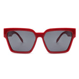 HS3006 - Square Bold Retro Thick Vintage Designer Fashion Sunglasses