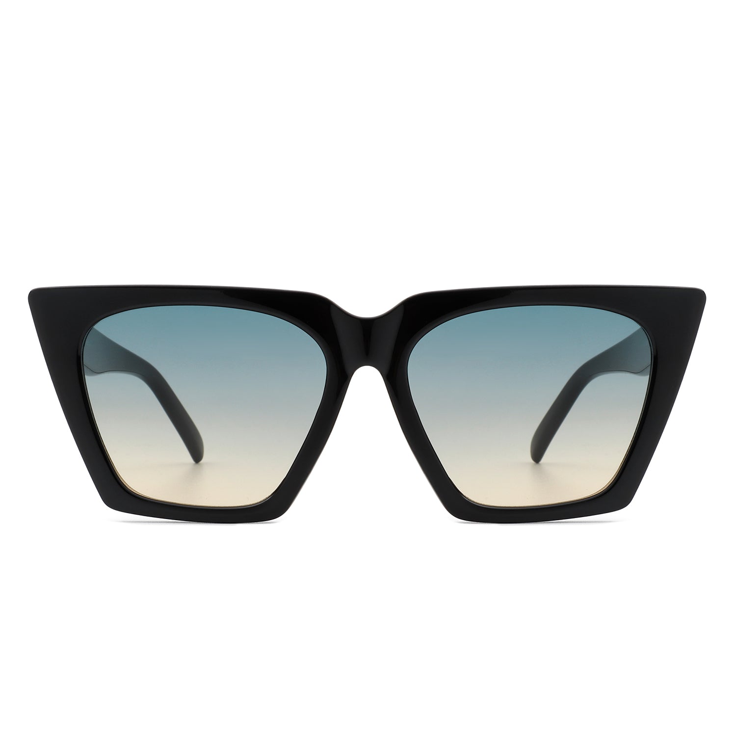 S1202 - Women Cat Eye Retro Oversize Fashion Square Sunglasses