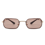 HJ2016 - Slim Retro Rectangle Small Narrow Vintage Fashion Sunglasses