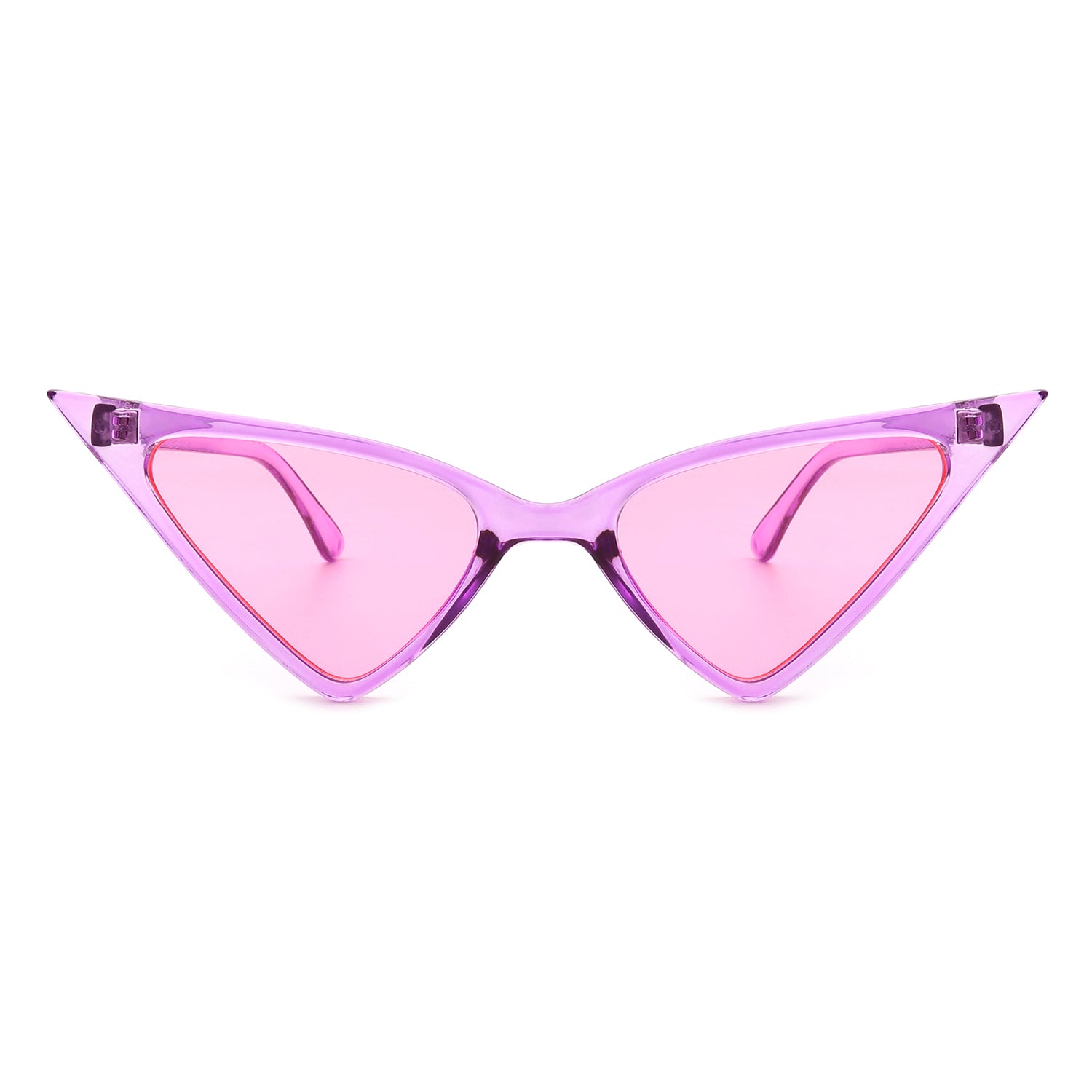 Retro Cat Eye Sunglasses - In Pink, White, Leopard, and Black