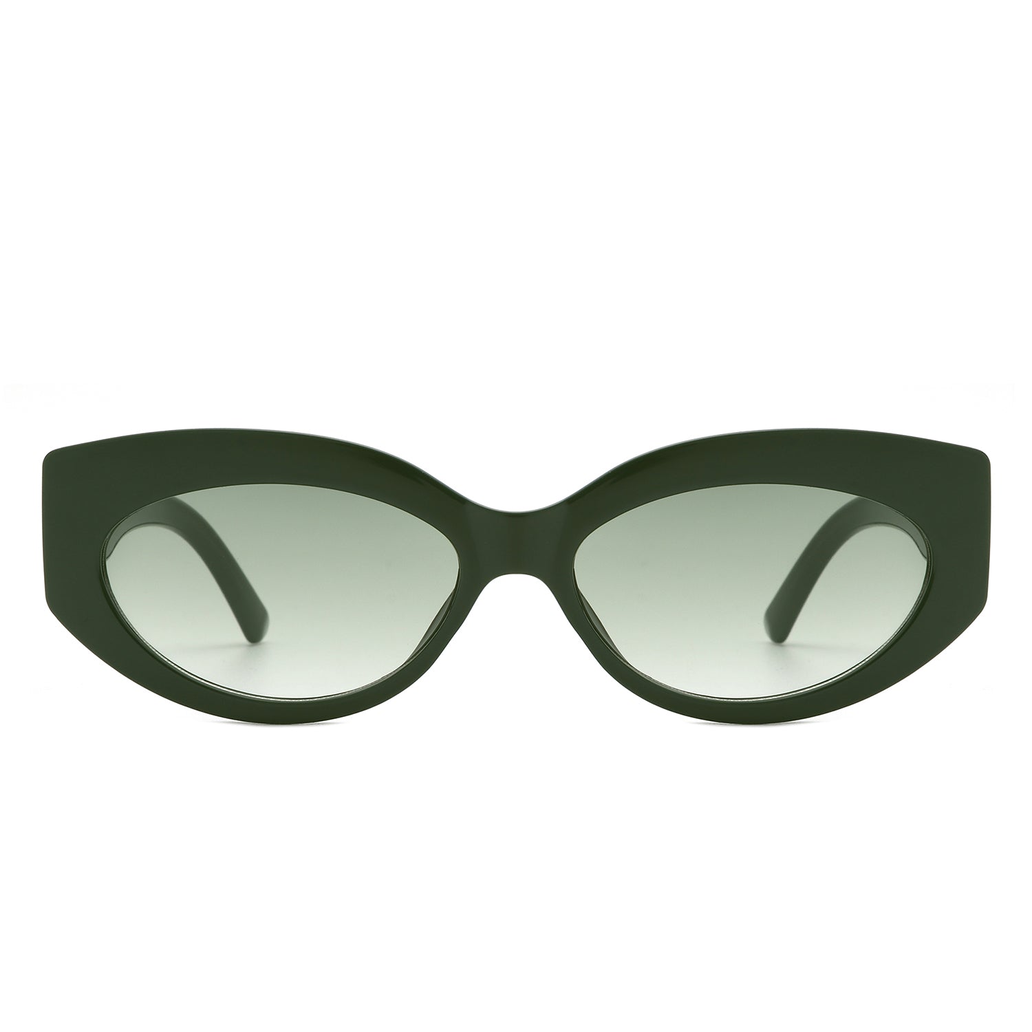 HS1195 - Oval Retro Tinted Fashion Round Cat Eye Wholesale Sunglasses