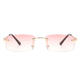 HW3013-1 - Rectangle Classic Narrow Vintage Fashion Tinted Retro Sunglasses