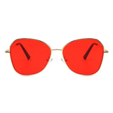HJ2024 - Women Geometric Butterfly Shape Hexagonal Cat Eye Tinted Fashion Sunglasses