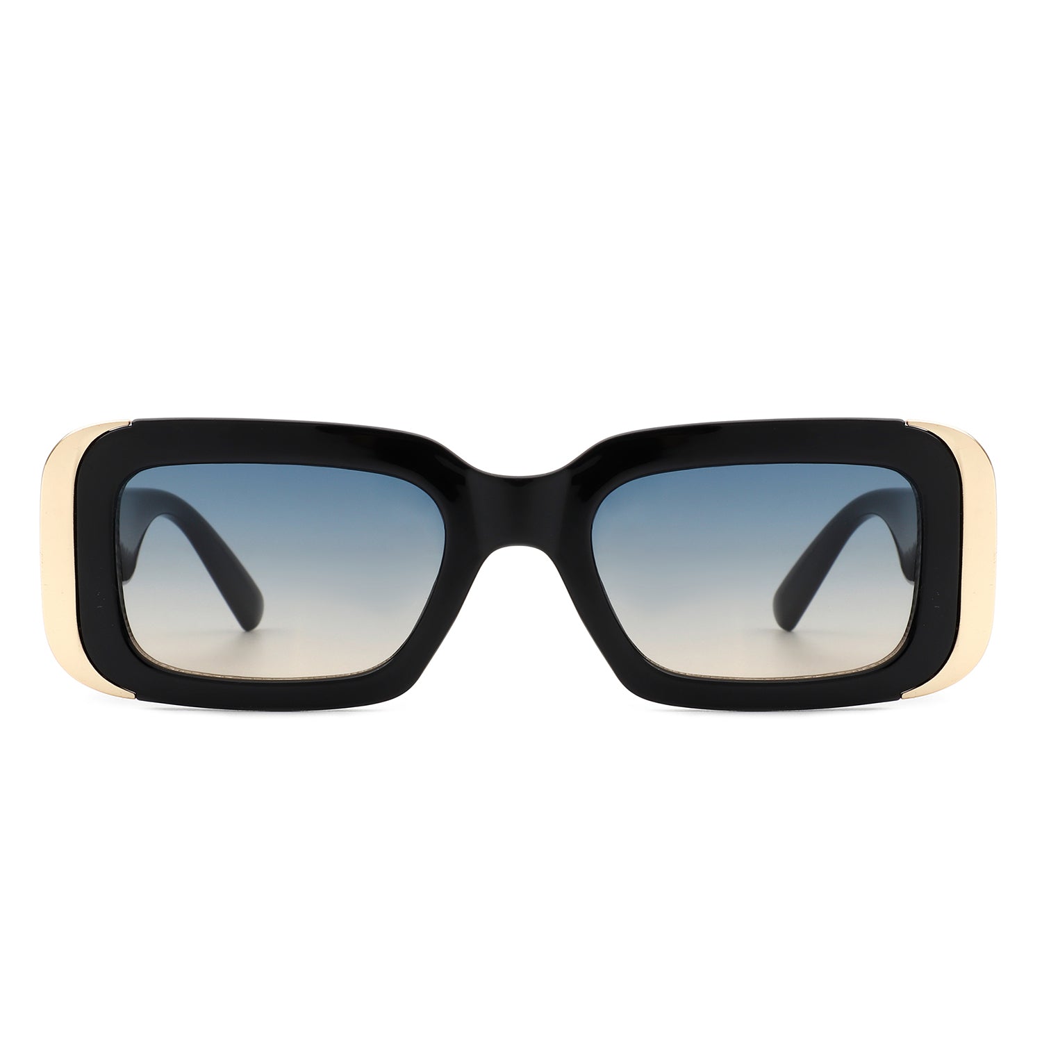 HS2089 - Rectangle Narrow Fashion Tinted Square Sunglasses