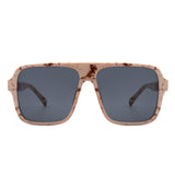 HS2058 - Retro Square Aviator Style Vintage Flat Top Sunglasses