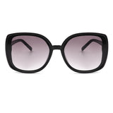 S1177 - Women Square Oversize Retro Fashion Sunglasses