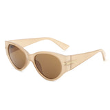 S1188 - Round Oval Retro Cat Eye Vintage Fashion Sunglasses