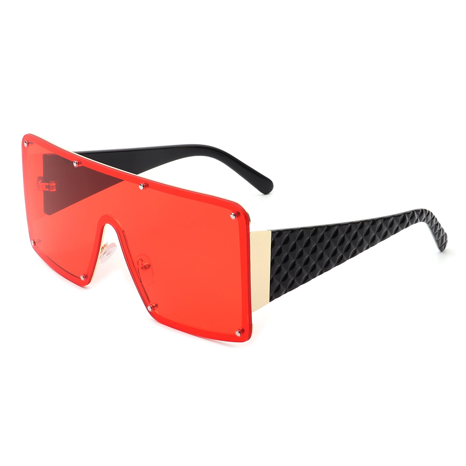 WAIMEA Square Large Sunglasses High Quality Unisex Fashion Brand Design  With Integrated Flat Top Z1583E From Uooy, $14.62