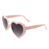 S1203-1 - Women Mod Colorful Dots Party Heart Shaped Sunglasses