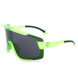 S2117 - Oversize Sporty Square Chunky Shield Sunglasses