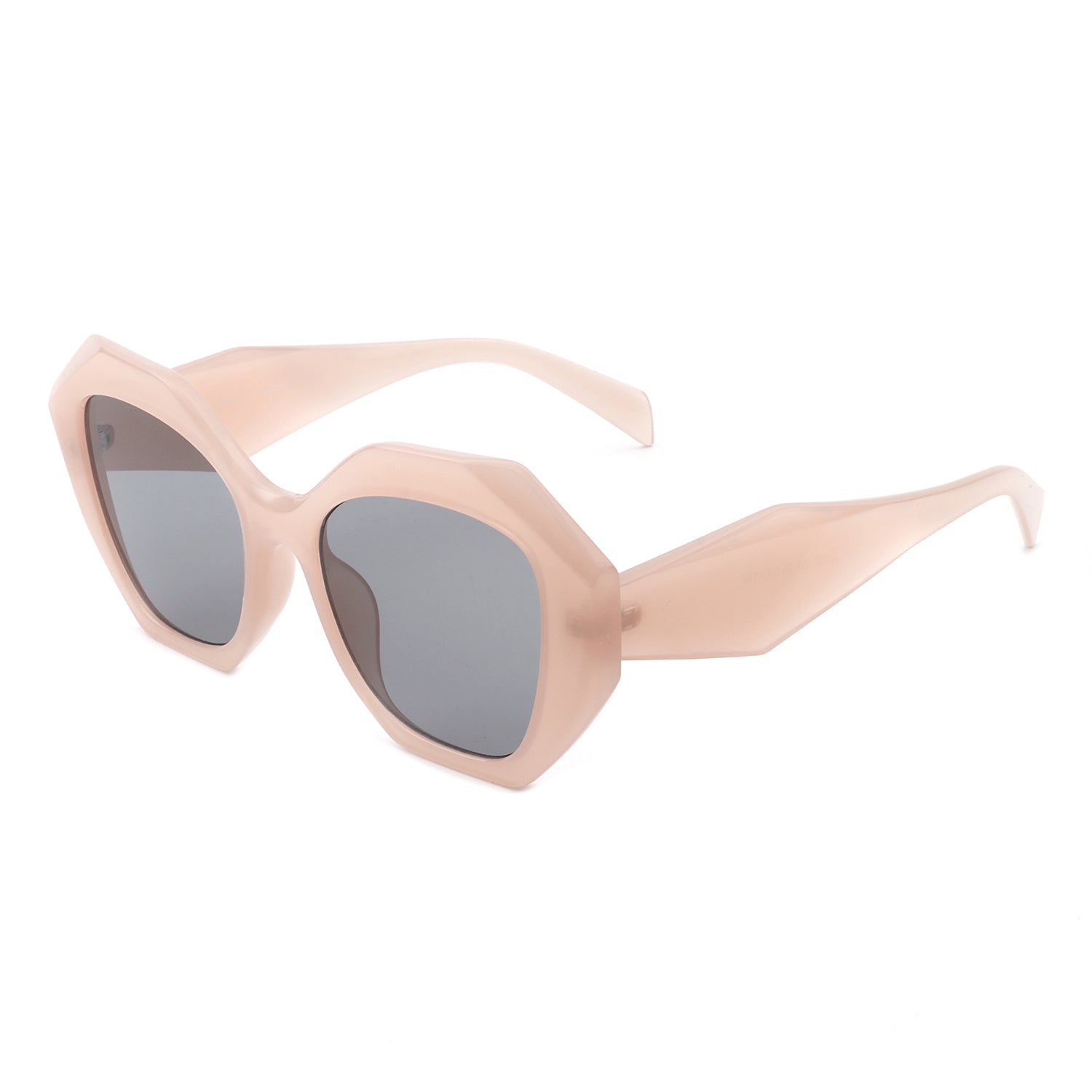 S1197 - Women Geometric Retro Polygon Square Fashion Sunglasses