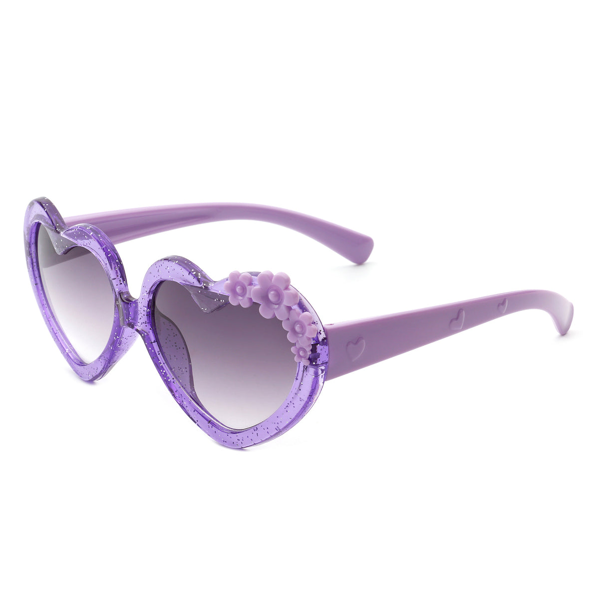 HK2033 - Kids Cute Toddler Heart Shape Girls Children Wholesale Sunglasses