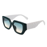 HS1086 - Retro Women Geometric Tinted Cat Eye fashion Sunglasses