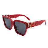 HS3006 - Square Bold Retro Thick Vintage Designer Fashion Sunglasses