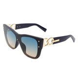 HS2104 - Women Retro Square Tinted Cat Eye Fashion Sunglasses