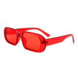 HS1045 - Oval Retro Rectangle Vintage Fashion Sunglasses