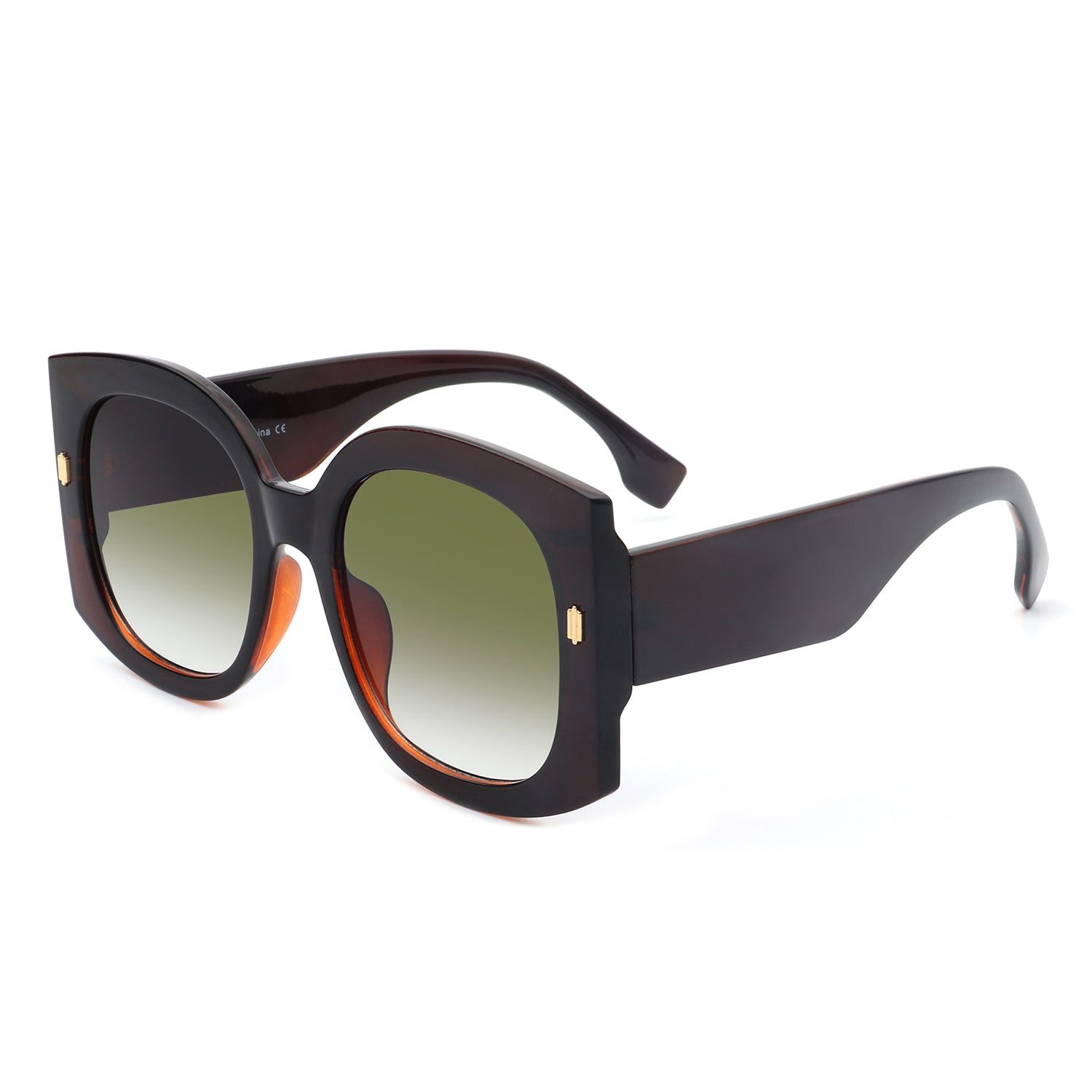 S1194 - Square Retro Oversize Large Women Fashion Sunglasses