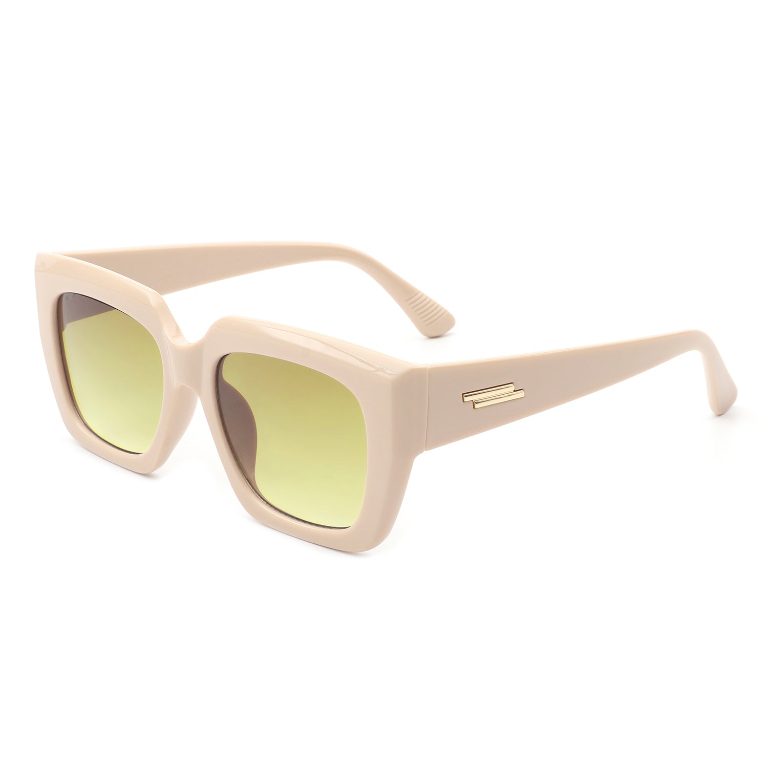 S1185 - Square Retro Flat Top Cat Eye Fashion Vintage Sunglasses