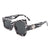HS2049 - Women Geometric Irregular High Pointed Square Cat Eye Fashion Sunglasses