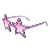 HS1160 - Star Shaped Party Mod Tinted Novelty Sunglasses