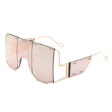 HJ3007-1 - Oversize Square Vintage Women Large Fashion Sunglasses