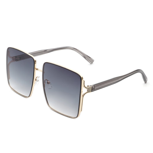 HJ2033 - Square Tinted Fashion Oversize Women Sunglasses