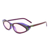 HS2021 - Retro Vintage Slim Narrow Oval Cat Eye Fashion Sunglasses