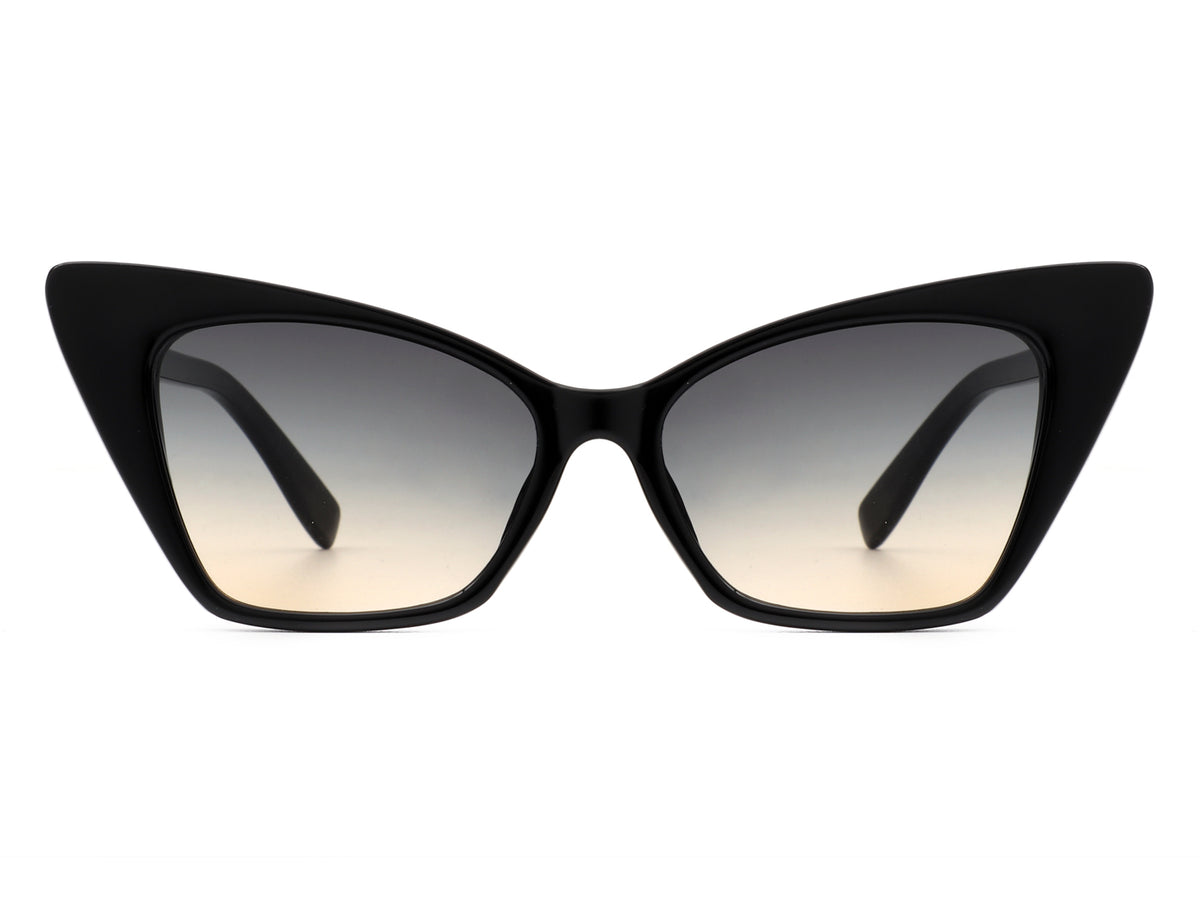 HS1012 - Retro Vintage High Pointed Cat Eye Fashion Sunglasses