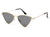 J1001 - Women Triangle Metal Cat Eye Fashion Sunglasses - Iris Fashion Inc. | Wholesale Sunglasses and Glasses