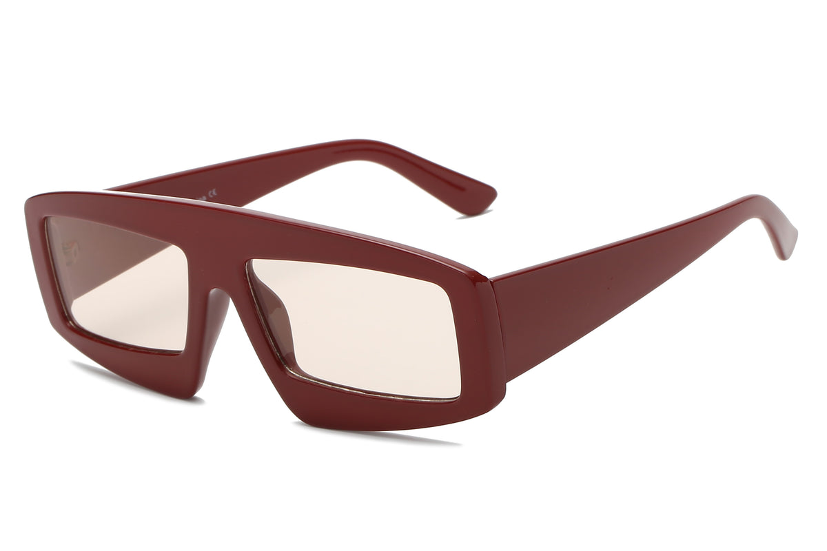 S1077 - Women Bold Retro Vintage Rectangular Sunglasses - Iris Fashion Inc. | Wholesale Sunglasses and Glasses