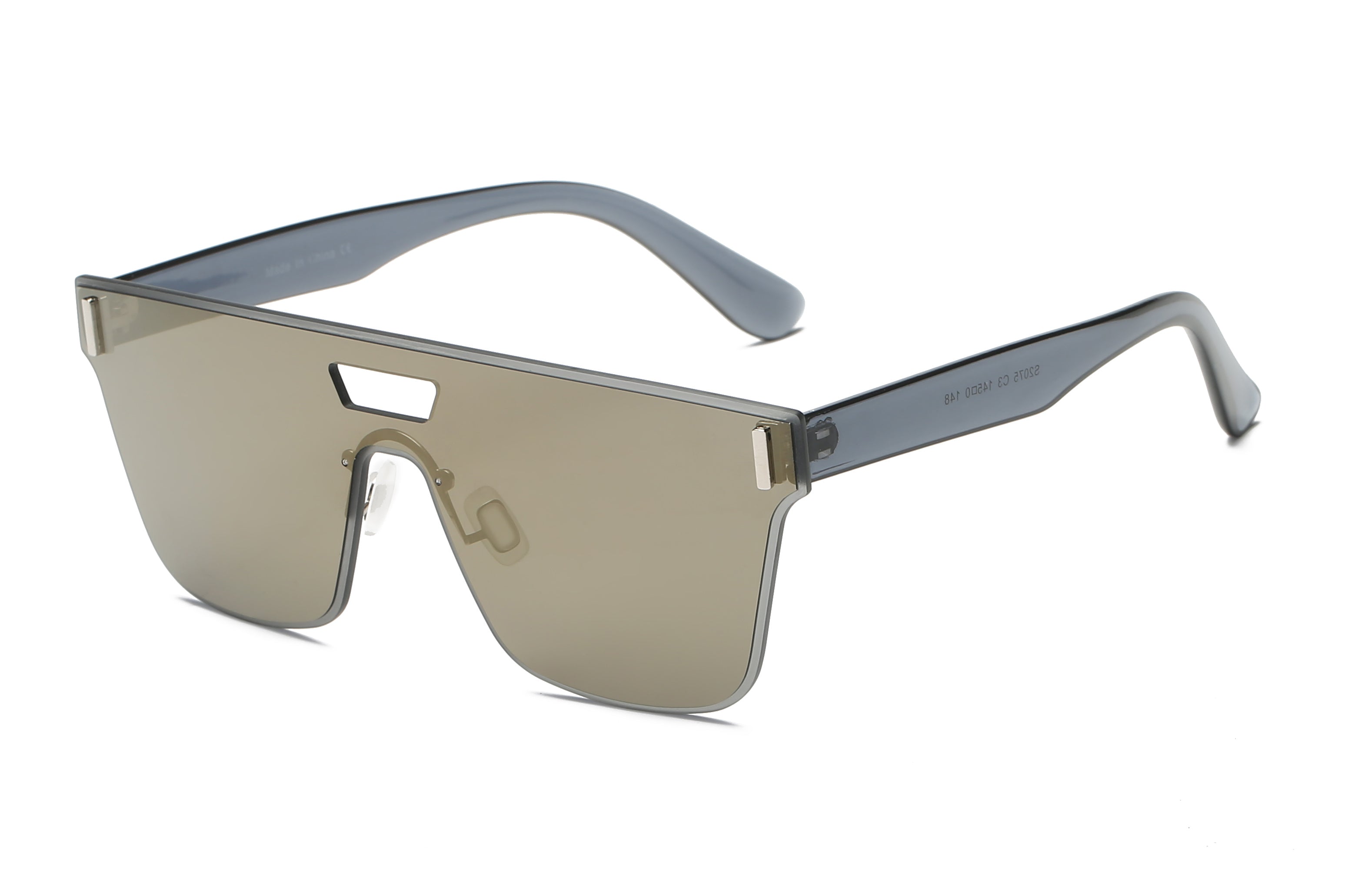 S2075 - Unisex Retro Square Mirrored Sunglasses - Iris Fashion Inc. | Wholesale Sunglasses and Glasses