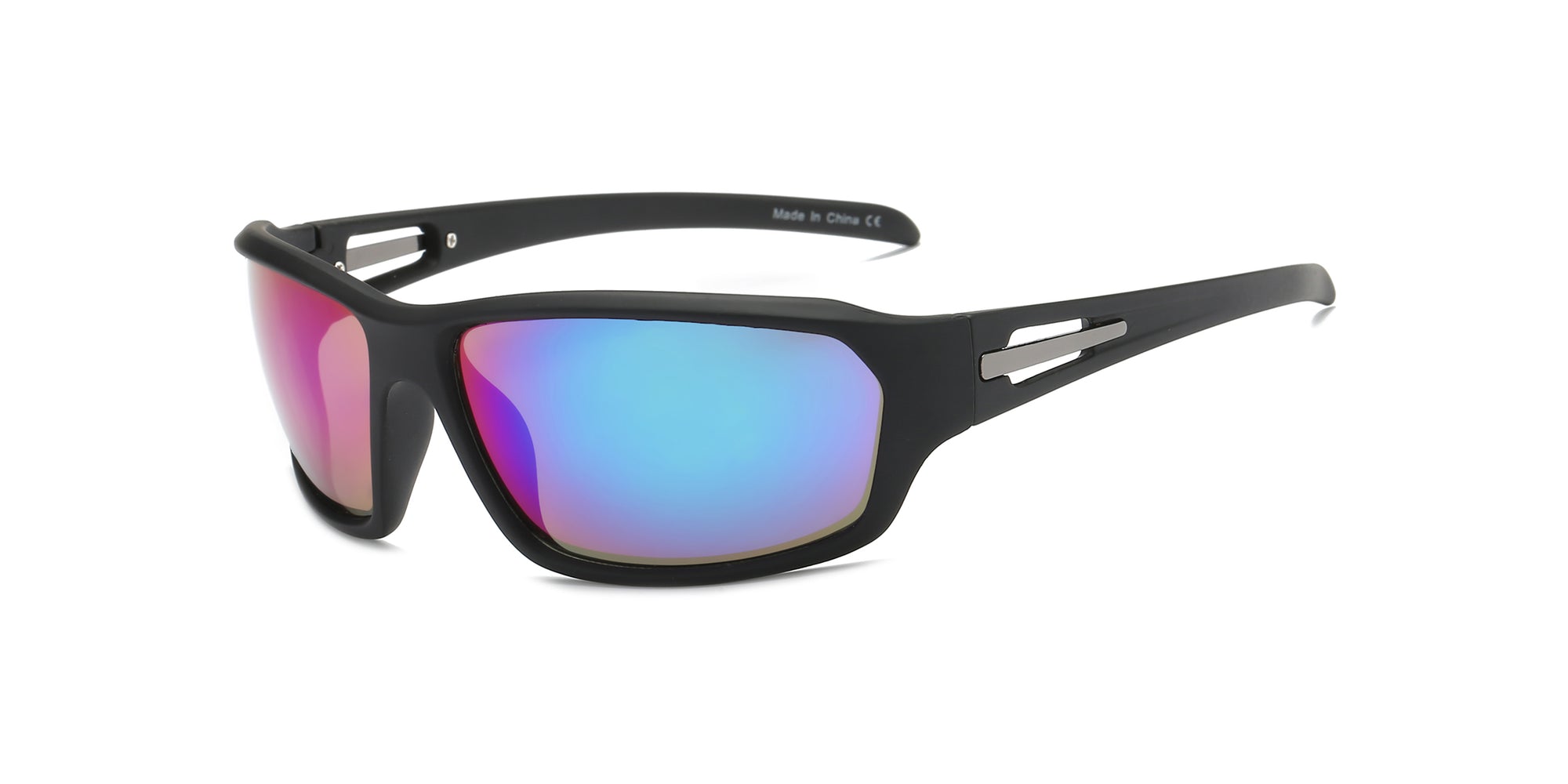 Y1001 - Men Sports Warp Rectangle Sunglasses - Iris Fashion Inc. | Wholesale Sunglasses and Glasses