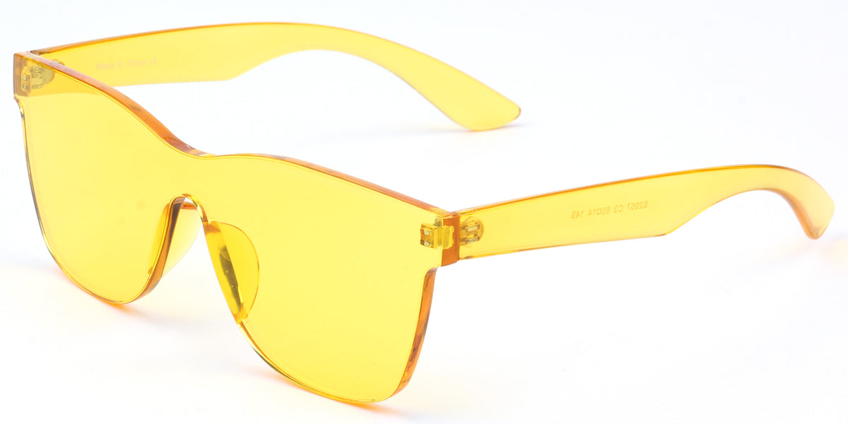 S2057 - Retro Flat Lens Square Tinted Sunglasses - Iris Fashion Inc. | Wholesale Sunglasses and Glasses