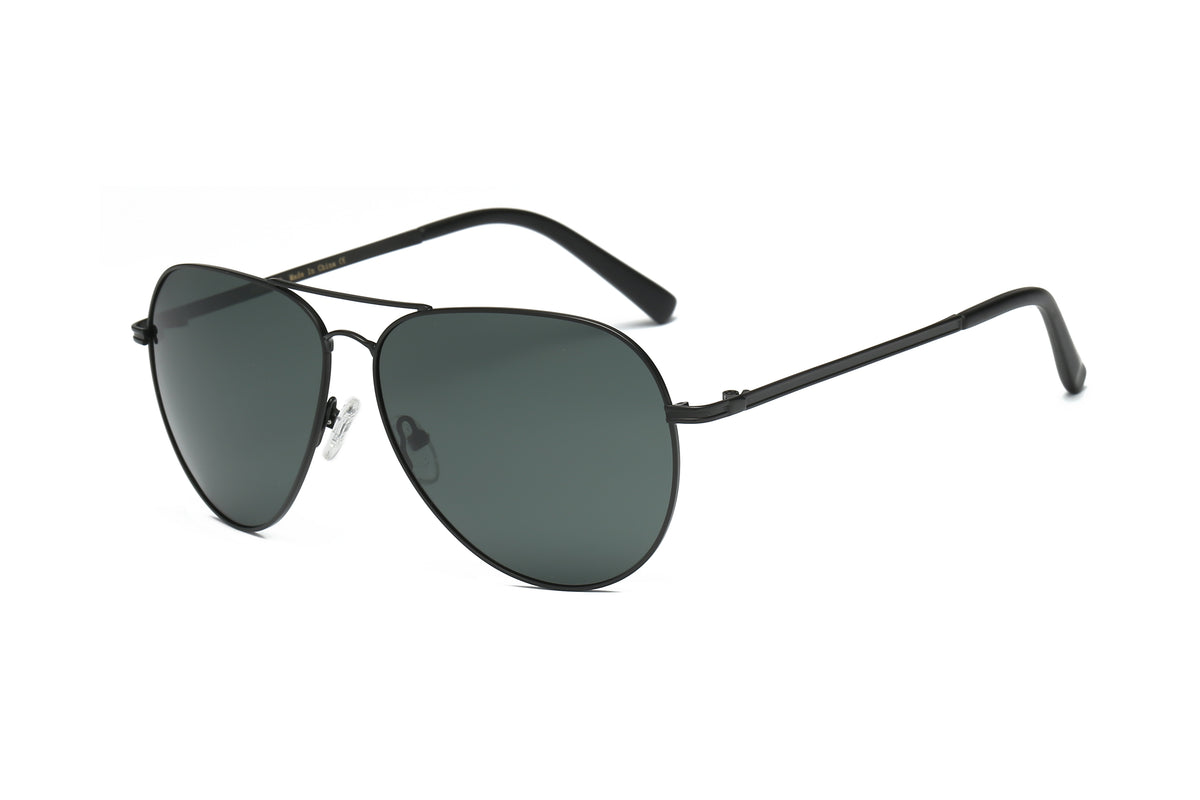 P4004 - Metal Classic Polarized Aviator Sunglasses - Iris Fashion Inc. | Wholesale Sunglasses and Glasses