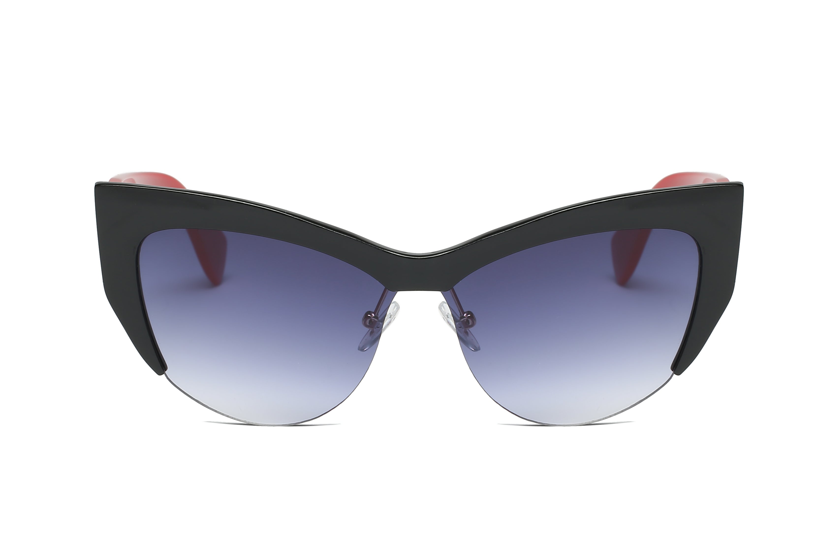 S2054 - Women Half-Frame Cat Eye Sunglasses - Iris Fashion Inc. | Wholesale Sunglasses and Glasses