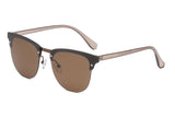 S3028 - Classic Half Frame Round Fashion Sunglasses - Iris Fashion Inc. | Wholesale Sunglasses and Glasses