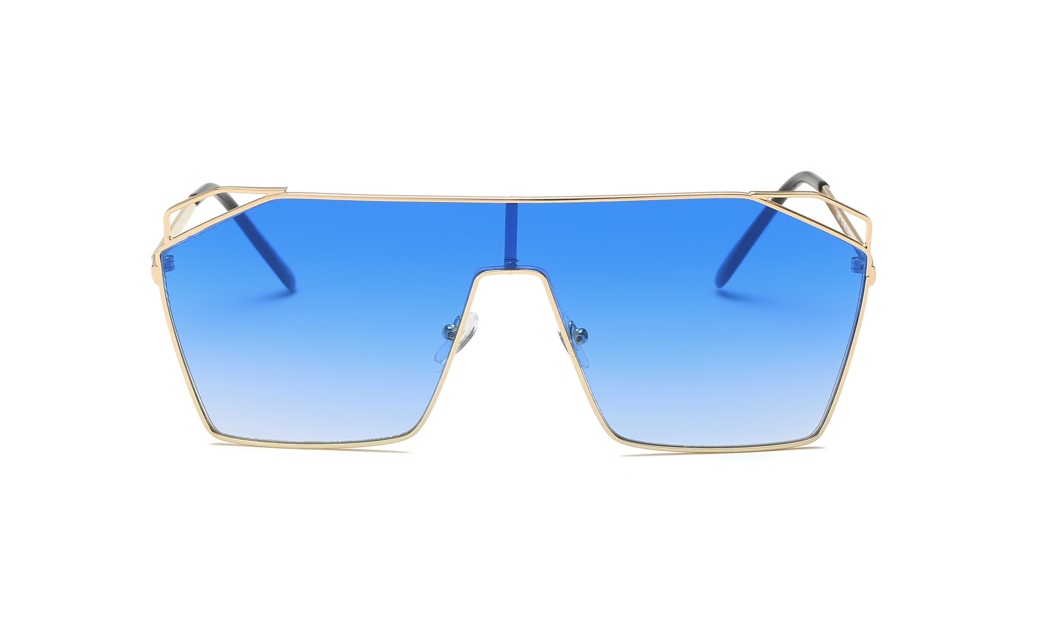 Eyewear: Square Blue Light Glasses, acetate, metal & calfskin — Fashion