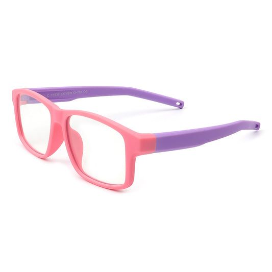 HK1012 - Children Rectangle Classic Blue Light Blocker Glasses