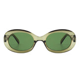 S1184 - Oval Retro Clout Goggles Round Vintage Fashion Sunglasses
