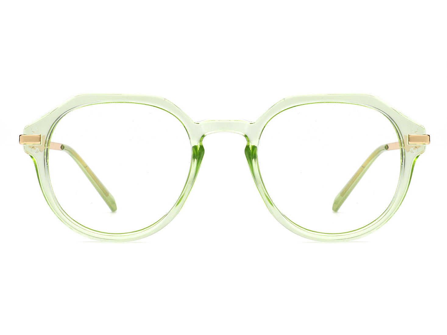 HBJ2012 - Round Geometric Fashion Blue Light Blocker Glasses