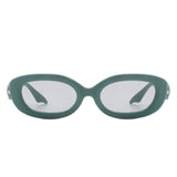 HS1163 - Round Narrow Oval Chic Fashion Wholesale Sunglasses