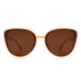 S1210 - Women Chic Rhinestone Design Fashion Cat Eye Wholesale Sunglasses