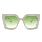 HS2024 - Women Square Oversize Retro Fashion Cat Eye Sunglasses